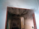 Cviení hasi v dom v Kamenné ulici v Chebu, který je uren k demolici. (10....