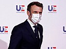 Francouzský prezident Emmanuel Macron v Toulouse (16. února 2022)