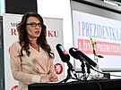 Prezidentka eské asociace povinných Denisa Rohanová vystoupila v Praze na...