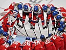 eské hokejistky hrají tetí utkání základní skupiny B na olympijských hrách v...
