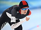 Martina Sáblíková na ptikilometrové trati na ZOH v Pekingu 2022. (10. února...