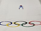 Radek Rýdl z eské republiky v akci na ZOH v Pekingu 2022. (11. února 2022)