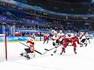 Olympijský turnaj mu v ledním hokeji. Na snímku Matj Stránský v akci. (11....