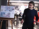 Setkání s hokejovým útoníkem Kladna Jaromírem Jágrem ped jeho 50....