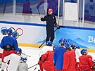 Olympijský turnaj mu v ledním hokeji. eský hokejový trenér Filip Peán na...