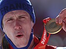 Francie slaví olympijský slalom. Zlato získal Francouz Clement Noël. (16. února...
