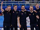 Finále muského curlingového turnaje mezi védskem a Velkou Británií na ZOH v...