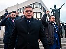 Pedseda slovenské opoziní strany Smr-SD Robert Fico (uprosted, 8. února...