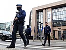 Belgická policie kvli plánovaným protestm ped sídly institucí EU preventivn...