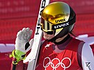 Christine Scheyerová po kombina�ním sjezdu na olympijských hrách v Pekingu.