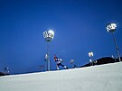 Mikulá Karlík na trati sprintu na olympijských hrách v Pekingu