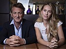 Sean Penn a jeho dcera Dylan Frances Pennová (Cannes, 10. ervence 2021)