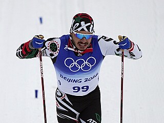 Jonathan Soto Moreno na klasické patnáctce na olympijských hrách v Pekingu.