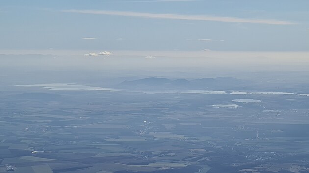 Pohled na Plavu od Rosic z vky cca 2 300 m n. m.