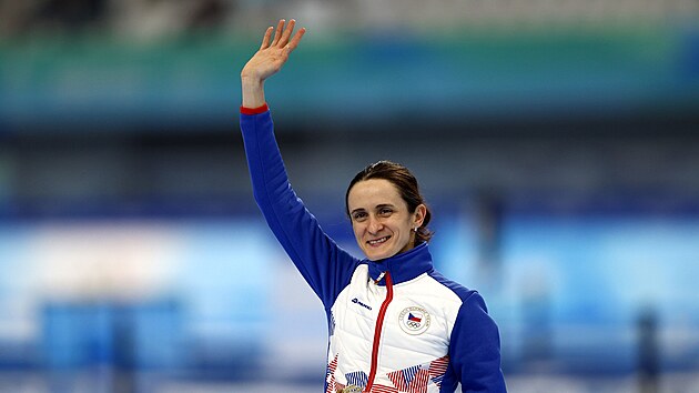 Martina Sblkov na ptikilometrov trati vybojovala bronz v Pekingu 2022. (10. nora 2022)