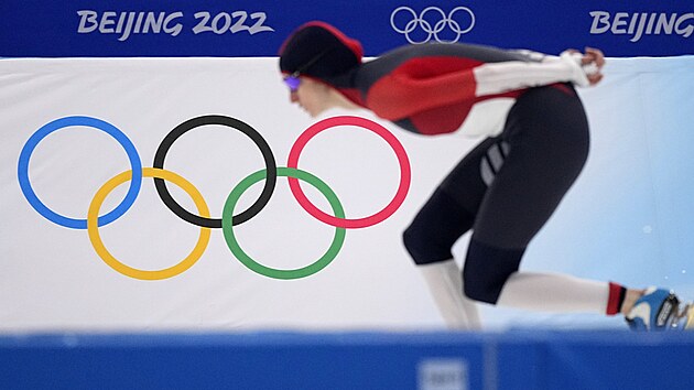 Martina Sblkov na ptikilometrov trati na ZOH v Pekingu 2022. (10. nora 2022)