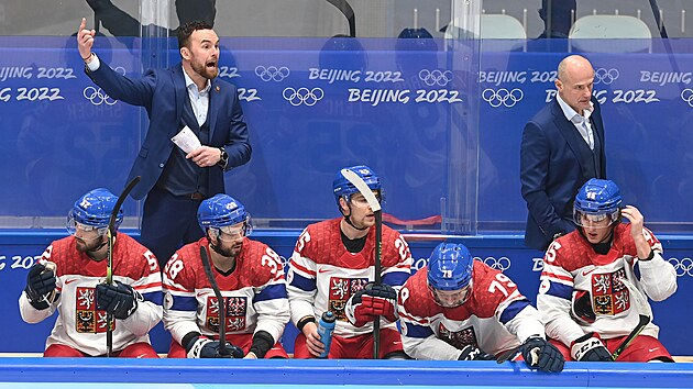 Olympijský turnaj mužů v ledním hokeji. Český hokejový trenér Filip Pešán na ZOH v Pekingu 2022.