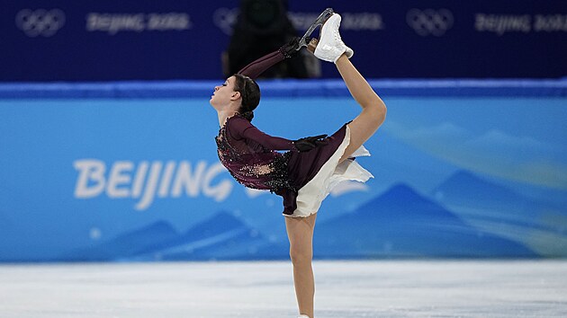 Olympijskou ampionkou se stv Ruska Anna erbakovov na ZOH 2022 v Pekingu. (17. nora 2022)