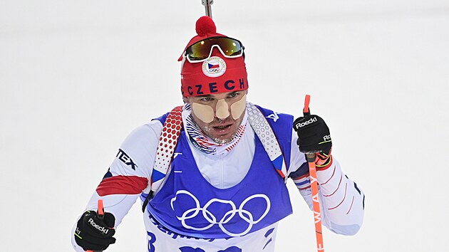 Michal Kr�m�� v z�vodu na 15 kilometr� na ZOH v Pekingu 2022. (18. �nora 2022)