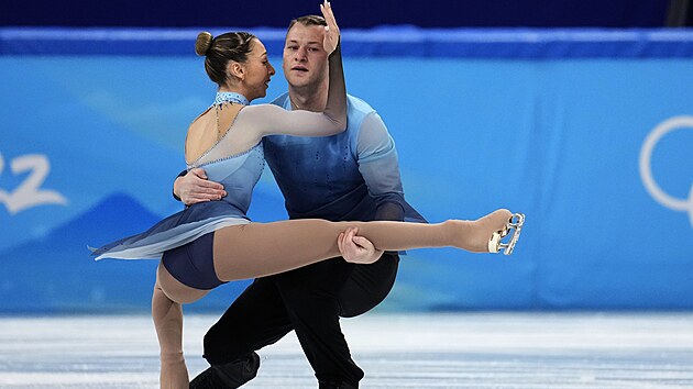 Hailey Kopsová a Evgeni Krasnopolski z Izraele na ZOH v Pekingu 2022. (19....