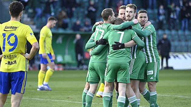 Hr��i Bohemians se raduj� z prvn�ho g�lu v utk�n� proti Zl�nu.