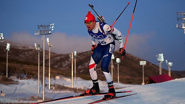 esk reprezentant Michal Krm zvod ve sprintu mu na na olympijskch hrch v Pekingu. (12. nora 2022)
