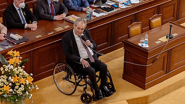 Prezident Milo Zeman vystoupil ve snmovn ped projednáváním rozpotu.