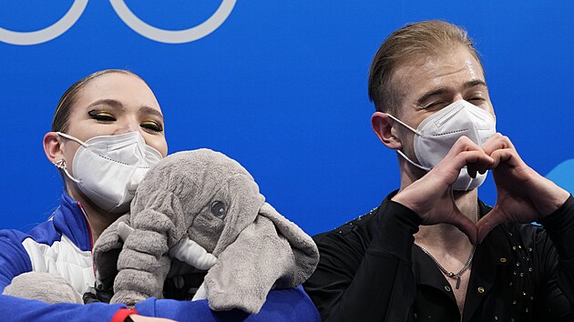 Natlie a Filip Taschlerovi bhem volnch tanc na olympijskch hrch v Pekingu.