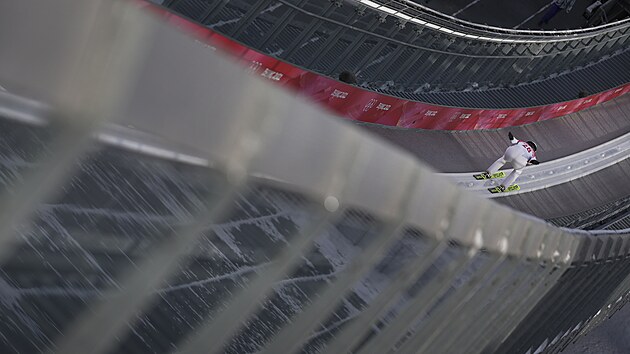 Tom Portyk v zvod sdruen na velkm mstku na olympijskch hrch v Pekingu.