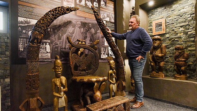 Muzeum africk kultury ve Vizovicch cestovatel Richard Jaronk neustle roziuje o nov exponty (nor 2022).