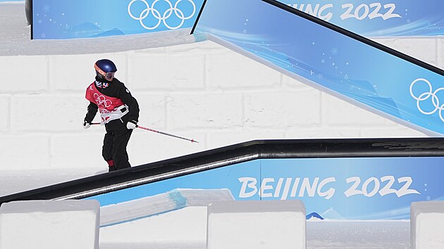 Rusk akrobatick lyaka Anastasia Tatalinov  v olympijskm finle slopestylu.