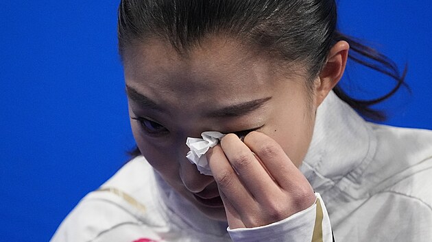 Kaori Sakamotov na olympijskch hrch v Pekingu