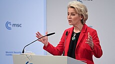 Pedsedkyn Evropské komise Ursula von der Leyenová na Mnichovské bzpenostní...