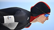 Martina Sáblíková na p�tikilometrové trati na ZOH v Pekingu 2022. (10. února...