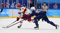 Olympijský turnaj mužů v ledním hokeji. USA - Čína. Americký Noah Cates (27)... | na serveru Lidovky.cz | aktuální zprávy