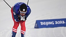 Michal Novák z České republiky v akci na ZOH v Pekingu 2022. (11. února 2022)
