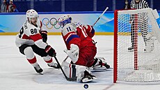 Na olympijském turnaji hokejistů ve většině zápasů „české“ skupiny moc gólů nepadá. V zápase se Švýcarskem se z jednoho z nich radoval Jiří Smejkal.