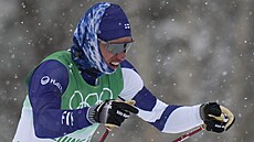 Iivo Niskanen z Finska v akci na ZOH v Pekingu 2022. (13. února 2022)