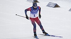 AMPIONKA. Marte Olsbuová-Röiselandová po triumfu ve stíhacím závodu v Pekingu.