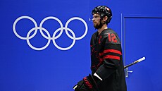 Olympijský turnaj v ledním hokeji. Kanada - Čína. Kanaďan Eric Staal. (15....