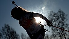 Jessica Jislová v akci bhem závodu tafety na ZOH v Pekingu 2022. (16. února...