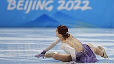 Elika Bezinová z eské republiky soutí na ZOH 2022 v Pekingu. (17. února...