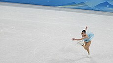Američanka Alysa Liuová soutěží na ZOH 2022 v Pekingu. (17. února 2022)