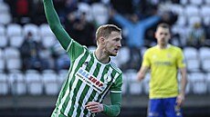 Petr Hronek z Bohemians se raduje z gólu proti Zlínu.