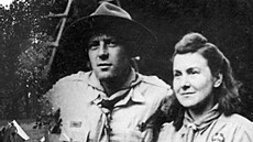 Svou �enu, rovn� skautku Stanislavu, si Velen Fanderlik vzal za války v...