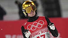 Nor Marius Lindvik získal zlato závodu jednotlivc na velkém mstku. (12. února...