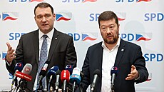 Tisková konference poslaneckého klubu hnutí SPD (16. února 2022)