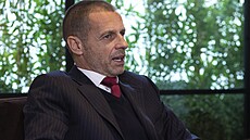 P�edseda Evropské fotbalové unie (UEFA) Aleksander �eferin.
