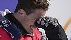 Shaun White ve finále U-rampy na olympijských hrách v Pekingu.