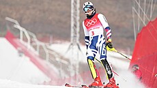 Jan Zabyst�an chvilku poté, co vypadl z kombina�ního slalomu.